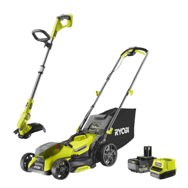 Ryobi RY18LMX33A+OLT1832A+RC18120 Trädgårdspaket