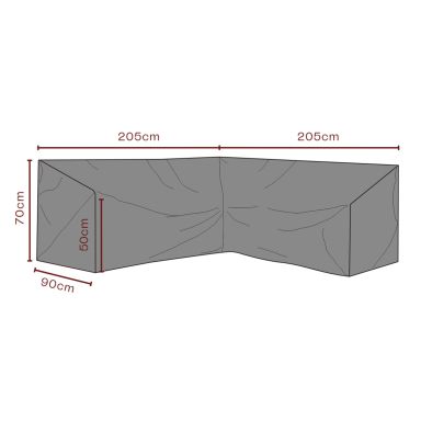 Brafab Andas Möbelskydd svart, till hörnsoffa