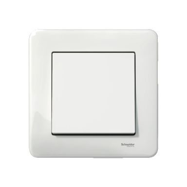 Schneider Electric Exxact WDE008223 Kytkin upotettava, 1-napainen/portaikko, IP44, valkoinen