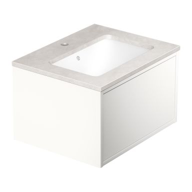 Gustavsberg Ducentic GB71DCVU60DHSG1100 Kommodepakke 60 cm, hvid/grå sten, 1 blandingshul