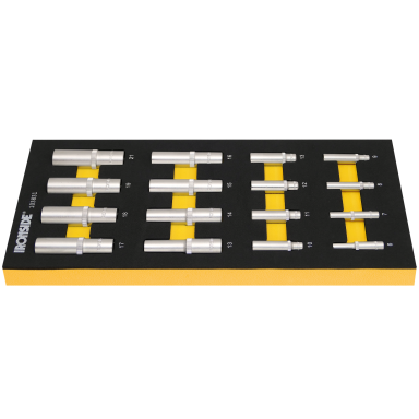 Ironside 103831 Bitshylssats 1/4", 1/2" hylsor, långa