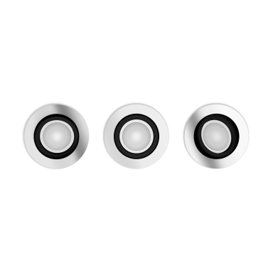 Philips Hue Milliskin 929003810901 Alasvalo 3 kpl, 2000-6500 K, säädettävä valkoinen valo, 400/350 lm