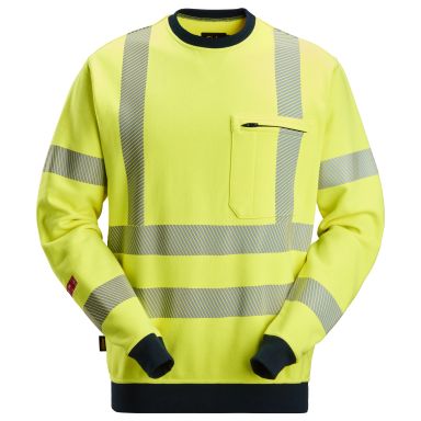 Snickers Workwear 2863-6695 Genser varsel, gul/marineblå