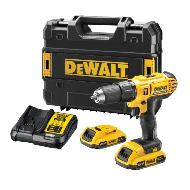 Dewalt DCD776D2T-QW Slagbormaskin med batteri og lader
