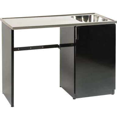 Nimo TB 1200 HT Pesupöytä musta, allas oikealla