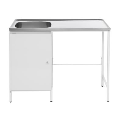 Contura CAB 12 Vaskebenk hvit, med plass til vaskemaskin