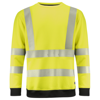 Texstar SW19 Hi-vistrøje gul/sort, Hi-vis