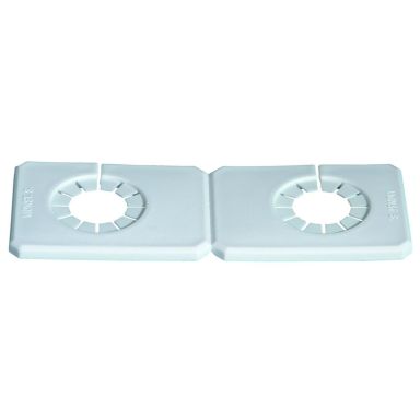 Purus Duo-Täck Dækplade til dobbeltrør, delelige, hvide