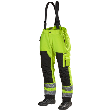 L.Brador 165PB Hängselbyxa hi-vis gul, klass 2
