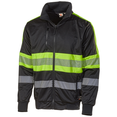 L.Brador 6112P Varseltröja svart/hi-vis gul, klass 1