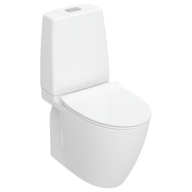 Ifö Spira Art 6250 Toiletsæde Turboflush, S-lås, Soft Close-sæde