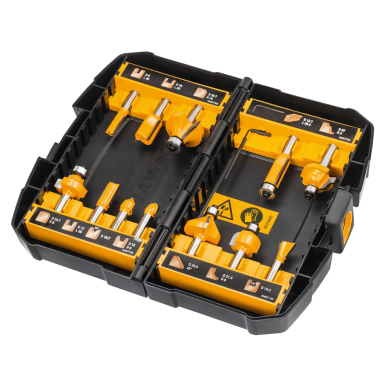 Dewalt DT90016-QZ Fresestålsett 12 deler