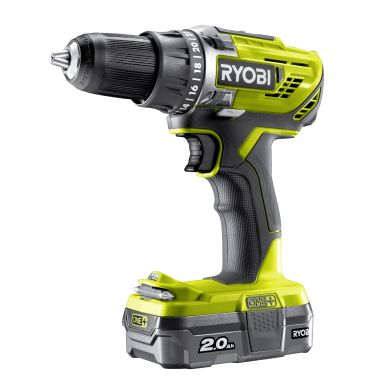 Ryobi R18DD3-120S Borrskruvdragare med batteri och laddare
