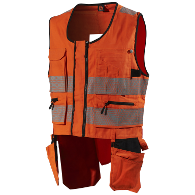 L.Brador 2040PB Varselväst hi-vis orange, klass 2