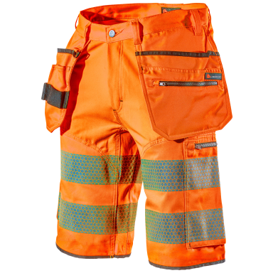 L.Brador 1475PB Varselshorts hi-vis orange, klass 2
