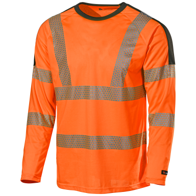 L.Brador 6121P T-shirt svart/hi-vis orange, klass 2