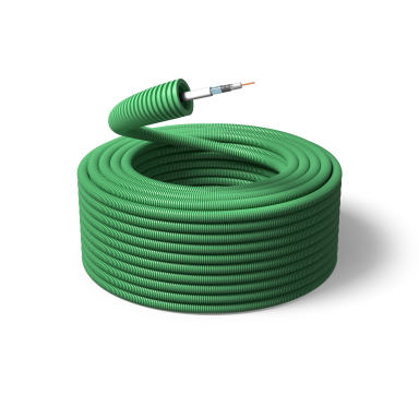 PM FLEX RG6T Koaksialkabel forhåndslagt, 16 mm x 100 m, 1 x RG6