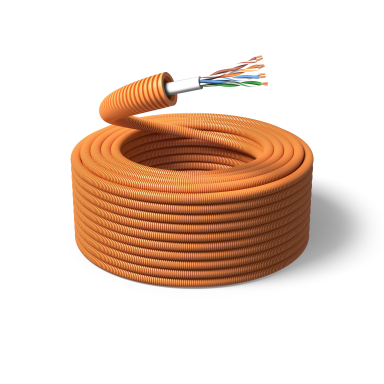 PM FLEX TELE Telekabel forhåndslagt, 16 mm x 100 m, 4 x 2 x 0,5 mm²