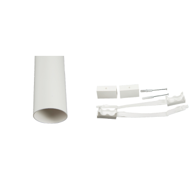 Separett 1020-03 Ventilationssats Ø75 mm, 2x1m, inklusive monteringssats