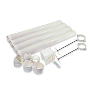 Separett Family 1181-01 Ventilationssats vit, 110 mm