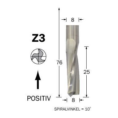 Cobolt 60-473 Spiralfres D=10, L=35, TL=76