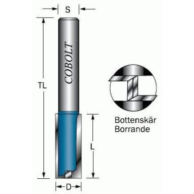 Cobolt 103-005S Urajyrsin D=5, L=17, TL=65, S=6