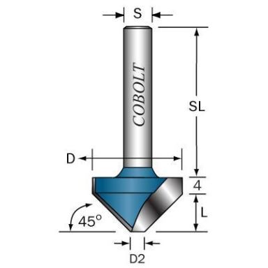 Cobolt 109-453 V-spårfräs