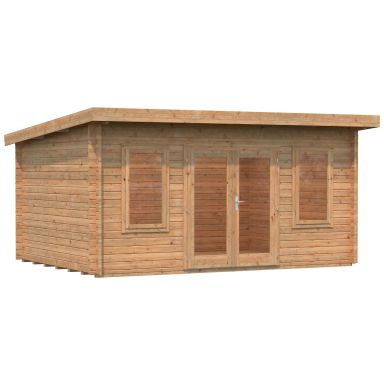 Palmako Lisa Stuga 14,9 m²/inv. 14,2 m², brun impregnerad