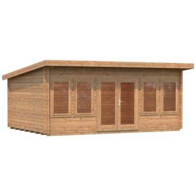 Palmako Lisa Stuga 20,1 m²/inv. 19,4 m², brun impregnerad