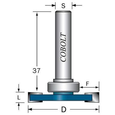 Cobolt 213-8009 Skivenotfræser L=8, F=9, D=36