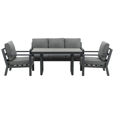 Venture Home Barcelona 1027-408 Loungeset bord, soffa, fåtöljer, svart