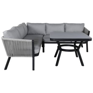 Venture Home Virya 1463-408 Loungeset soffa, bord, grått/svart