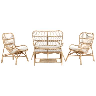 Venture Home Ella 1574-6011 Loungeset bord, soffa, fåtöljer, krämvitt