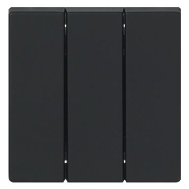 ABB Impressivo 1783-885 Vipu 3x1-napainen, mattamusta