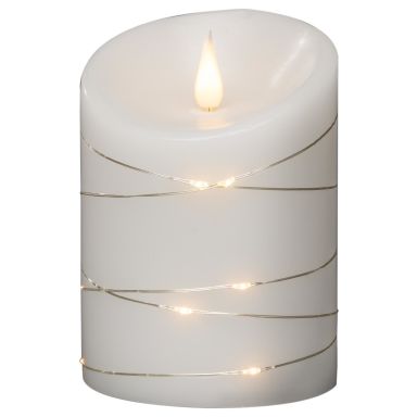Konstsmide 1844-190 LED-kynttilä valkoinen, lämpimän valkoiset LEDit