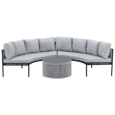 Venture Home Virya 2084-408 Loungeset soffa, bord, grått/svart