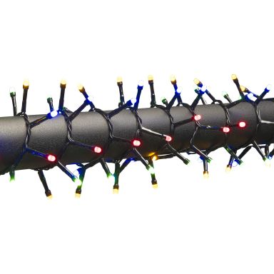 Konstsmide 3871-530 Valosarja cluster, huurrettu, monivärinen, musta johto