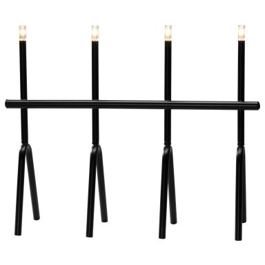 Konstsmide 3911-710TR Elektrisk lysestake metall, svart