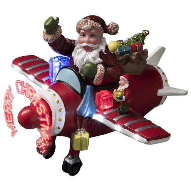 Konstsmide 4200-000 Dekorationsbelysning fiberoptiskt flygplan, tomte