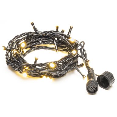 Konstsmide 4850-137 Ljusslinga svart mjuk kabel, 50 frostade LED