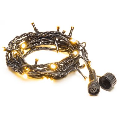 Konstsmide 4850-837 Ljusslinga svart mjuk kabel, 50 frostade LED