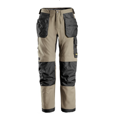 Snickers Workwear 6224 AllroundWork Håndværkerbukser khaki/sort