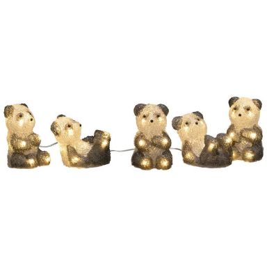 Konstsmide 6234-103 Dekorativ belysning pandaer, 5 stykker