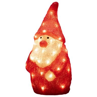 Konstsmide 6243-103 Dekorationsbelysning tomte, akryl, 38 cm 40 LED