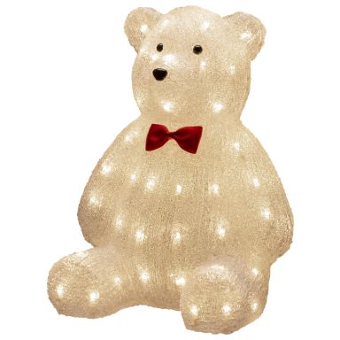 Konstsmide 6246-103 Dekorationsbelysning teddybjörn, akryl, 38 cm 64 LED