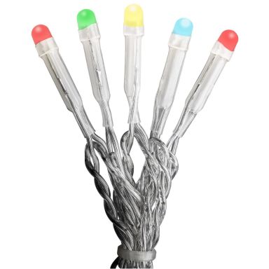 Konstsmide 6344-523 Valosarja huurrettu, monivärinen, läpinäkyvä kaapeli