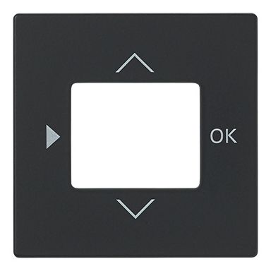 ABB Impressivo 6435-885 Midtplate matt svart, for koblingsur