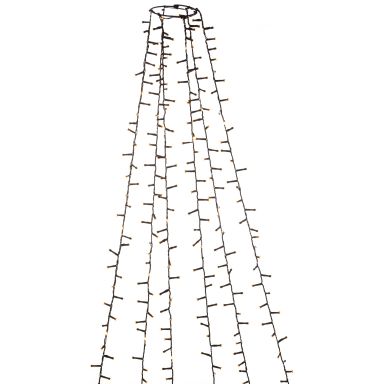 Konstsmide 6650-830 Julgransslinga frost, svart kabel, 2.4 m