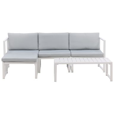Venture Home Salvador 9555-400 Loungeset soffa, bord, grått/vitt