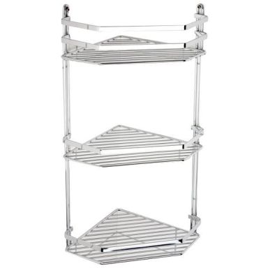 Arrow 11040 Hörnhylla krom, 3 plan